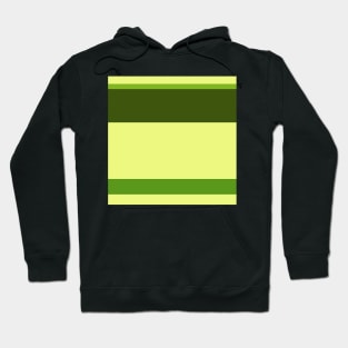 A marvelous compound of Sap Green, Sunny, Dark Lemon Lime and Army Green stripes. Hoodie